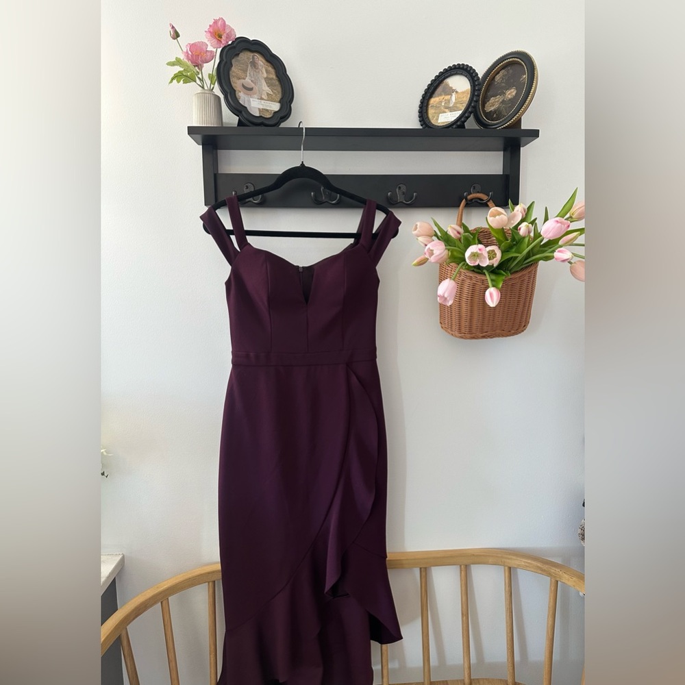 Elegant Purple Women's Dress